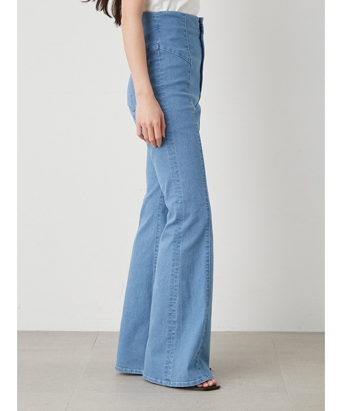 SNIDEL 「SNIDEL」 ブーツカットデニムパンツ 1 ブルー