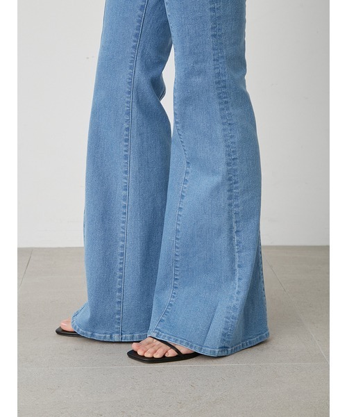 SNIDEL 「SNIDEL」 ブーツカットデニムパンツ 1 ブルー