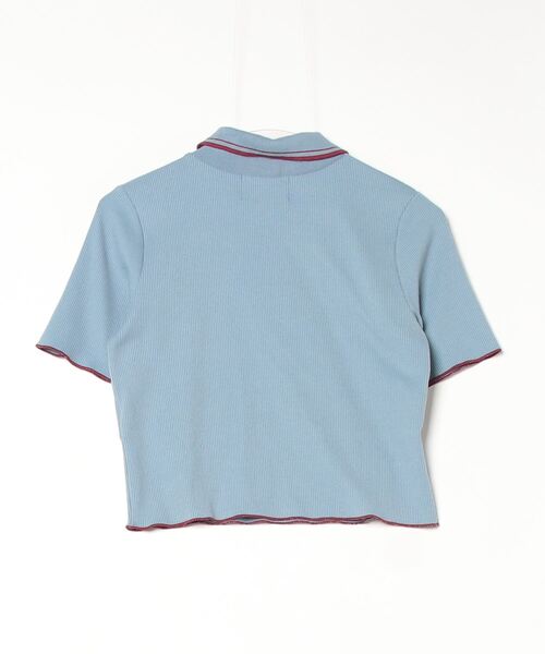 「jouetie」 半袖ポロシャツ MEDIUM ブルー レディース jouetie 「jouetie」 半袖ポロシャツ MEDIUM ブルー レディース