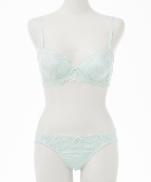 Honeys（ハニーズ） ブラジャー ショーツセット ラメ刺繍ブラセット