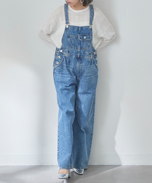 upper hights / 25SS/THE LEO/オーバーオール/1/コットン/BLU/820915702MZU upperhights（アッパーハイツ） サロペット オーバーオール 「upper