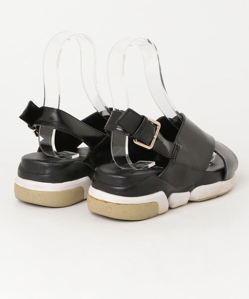 「CLANE」 フラットサンダル - ブラック レディース_画像2