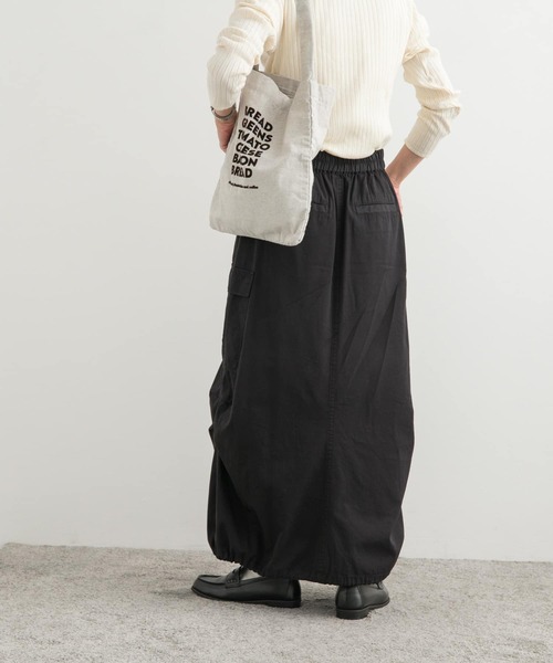 「URBAN RESEARCH DOORS」 ロングスカート MEDIUM カーキ レディース