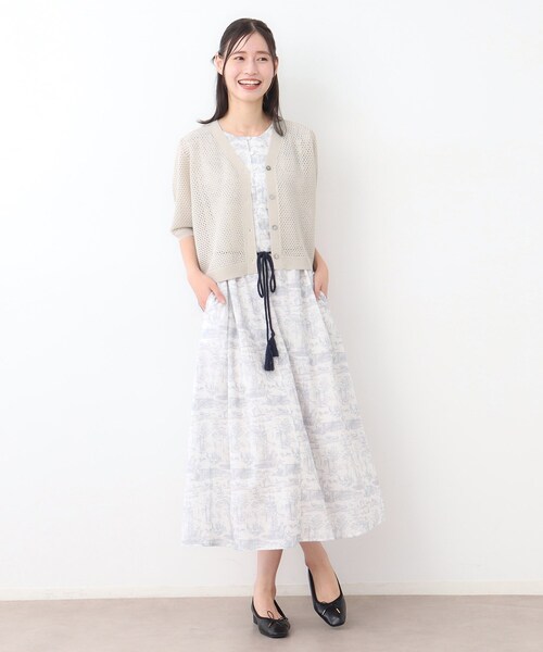 LAURA ASHLEY（ローラアシュレイ） カーディガン 「STORY掲載！/リネン