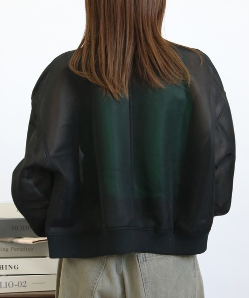 「Social GIRL」 ジップアップブルゾン M ホワイト レディース_画像4