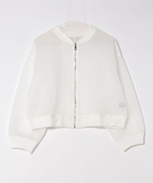 「Social GIRL」 ジップアップブルゾン M ホワイト レディース_画像9