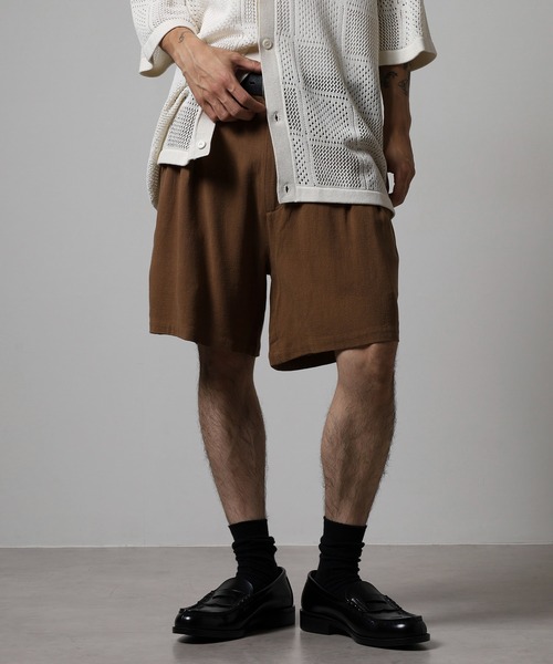 パンツ BANKS JOURNAL LINE TACK WIDE SHORT PANTS ラインタックワイド
