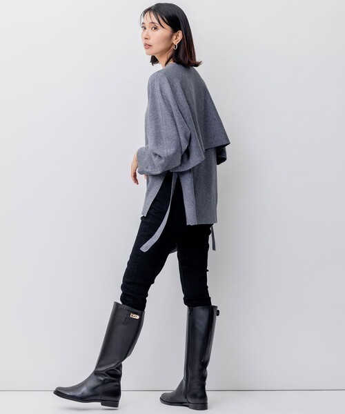 「23區(qū)」 加工スキニーデニムパンツ 44 ブルー レディース