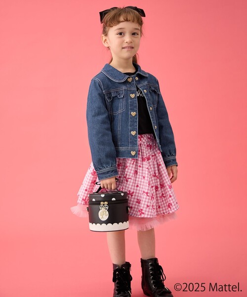 トップス Barbie Barbie(TM)】リボン 七分袖Tシャツ / ANY KIDS | ファッション通販