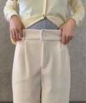 ワイドパンツ パンツ ハイウエストコーデュロイ...の詳細画像3