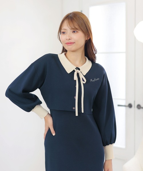 マリークワント（MARY QUANT）/カーデアンサンブル ワンピース MARY QUANT（マリークヮント） ワンピース マリークワント カーデ