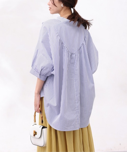 「Chez toi」 半袖シャツ FREE アイボリー レディース_画像2