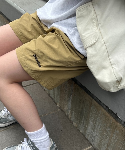 「BROKEN BASE」 ハーフパンツ MEDIUM ベージュ メンズ_画像8