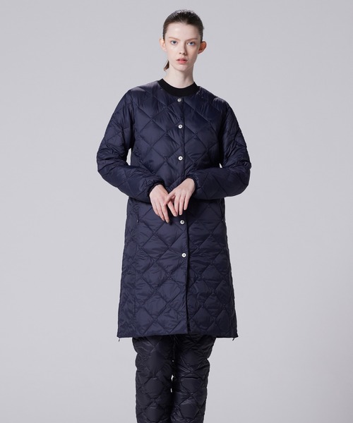 【本日限定値下げ☆】TAIONシティクルーネック ロングダウン M　ブラック TAION（タイオン） ダウンコート ダウンジャケット 「」「ウィメンズ