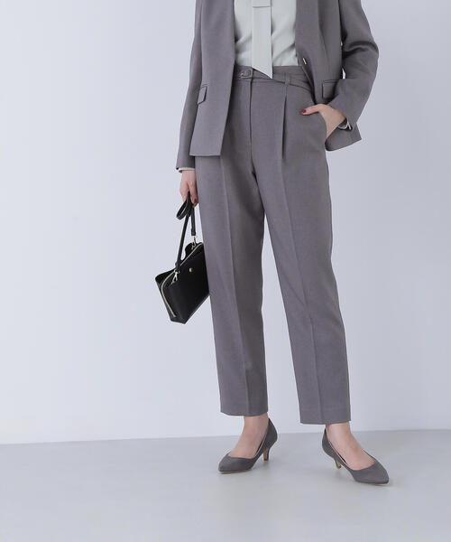 NATURAL BEAUTY BASIC パンツスーツ S グレー NATURAL BEAUTY BASIC（ナチュラルビューティーベーシック