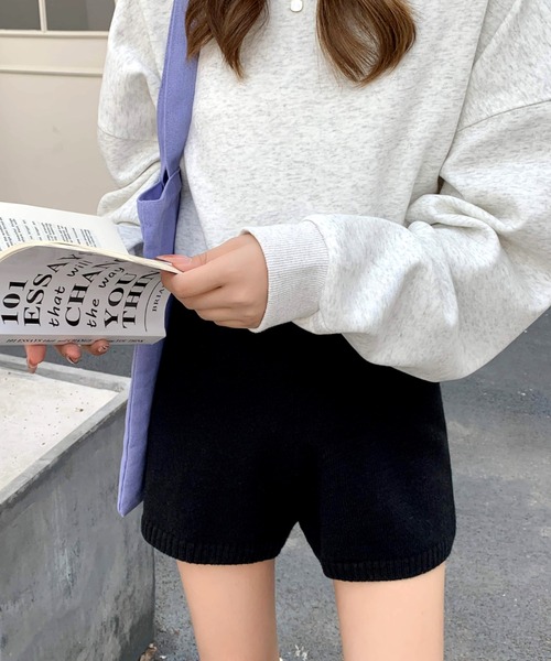 SHEENA（シーナ） パンツ ニットショートパンツ レディース : ZOZOTOWN