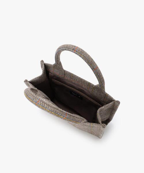 agnes b.（アニエスベー） トートバッグ チェック ウール スモール