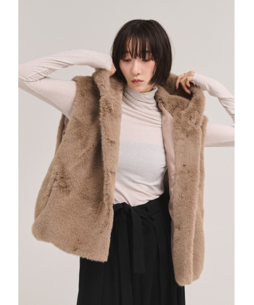 ベスト ジレ フェイクファーベスト レディース : ZOZOTOWN Yahoo!店