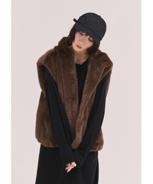 ベスト ジレ フェイクファーベスト レディース : ZOZOTOWN Yahoo!店