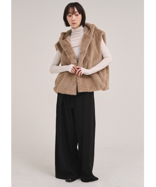 ベスト ジレ フェイクファーベスト レディース : ZOZOTOWN Yahoo!店