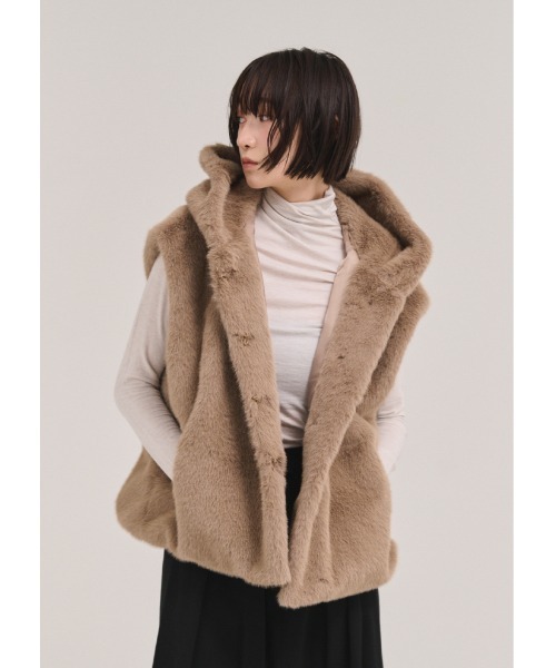 ベスト ジレ フェイクファーベスト レディース : ZOZOTOWN Yahoo!店