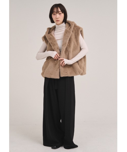 ベスト ジレ フェイクファーベスト レディース : ZOZOTOWN Yahoo!店