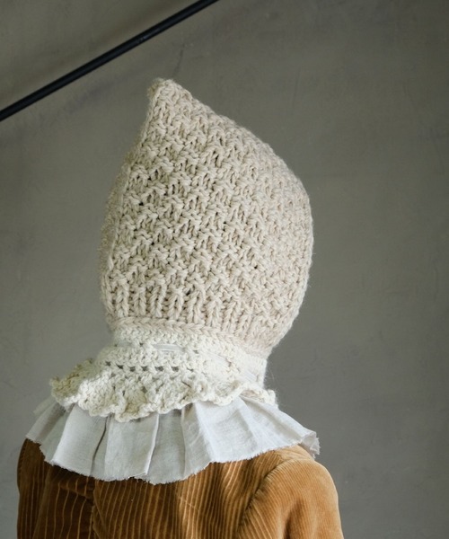 【本日限定価格】m.soeur エムスール　スヌードネックウォーマー m.soeur（エムスール） ネックウォーマー スヌード 手編みのバラクラバ