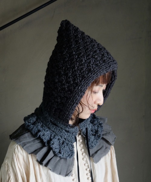 【本日限定価格】m.soeur エムスール　スヌードネックウォーマー m.soeur（エムスール） ネックウォーマー スヌード 手編みのバラクラバ