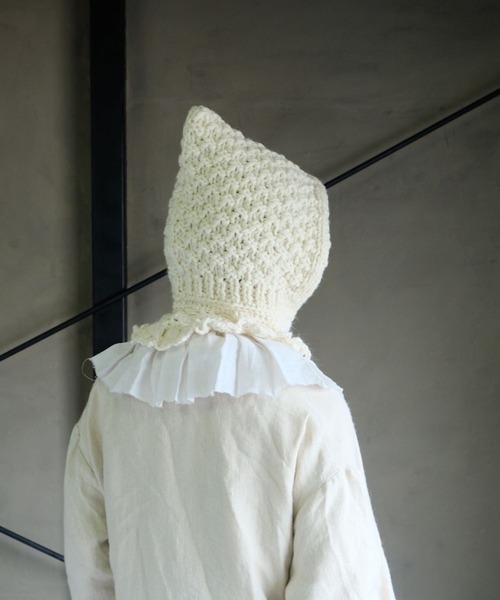 m.soeur（エムスール） ネックウォーマー スヌード 手編みのバラクラバ