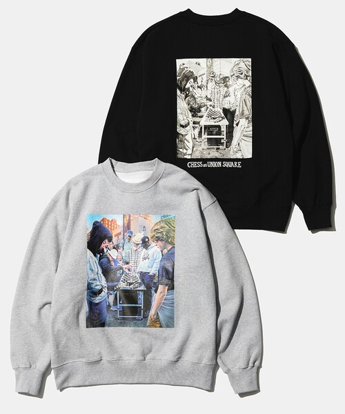 トレーナー スウェット Shuto Okayasu × BEAMS T / Crew Neck Sweat メンズ レディース