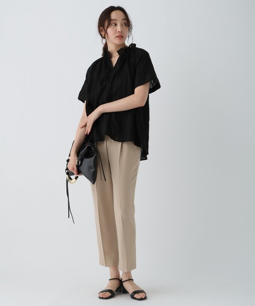 「Elura」 半袖ブラウス FREE オフホワイト レディース_画像6