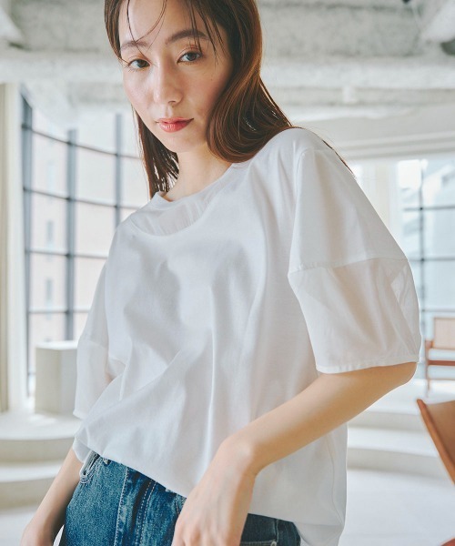 「Droite lautreamont」 半袖カットソー M ブラック レディース_画像5