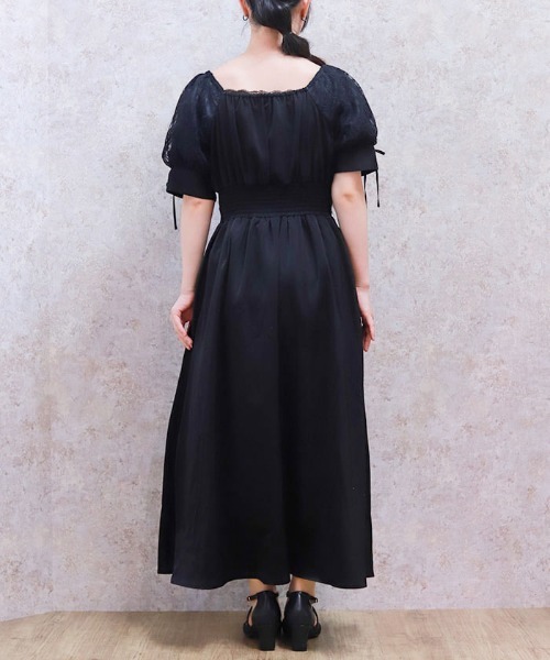 「axes femme」 半袖ワンピース FREE ブルーグリーン レディース_画像3