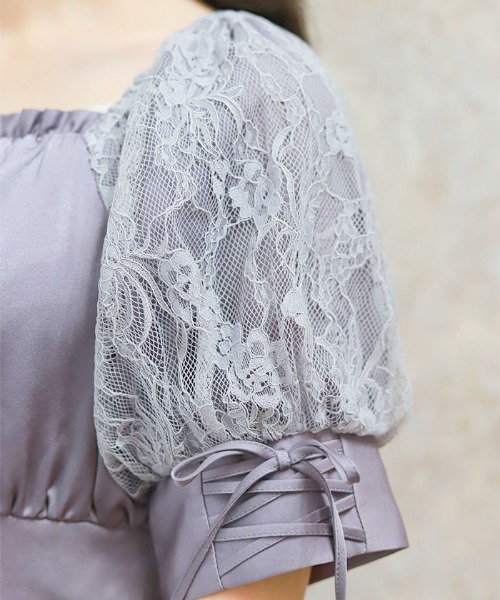 「axes femme」 半袖ワンピース FREE ブルーグリーン レディース_画像5