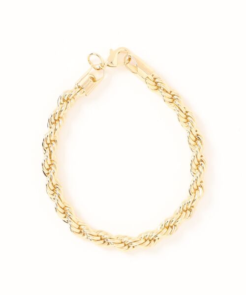 ブレスレット ロープチェーン イエローゴールド 9ct ブレスレット ゴールドロープチェーンブレスレット/メンズ(T3) メンズ