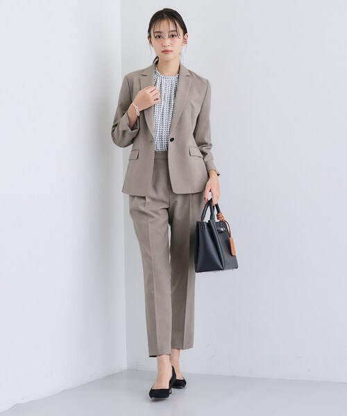 INDIVI（インディヴィ） スーツ 「洗える／通勤／スーツ」メランジ