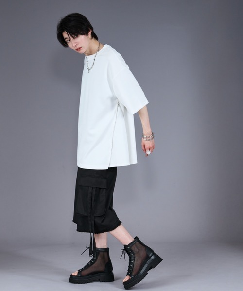 「Ellno Loset」 半袖Tシャツ LARGE オフホワイト メンズ_画像3