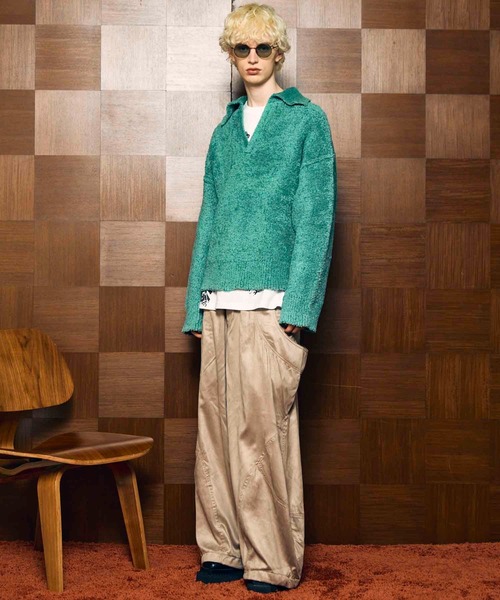 メゾンスペシャル スキッパーニット MAISON SPECIAL（メゾンスペシャル） セーター ニット 「UNISEX」Fade