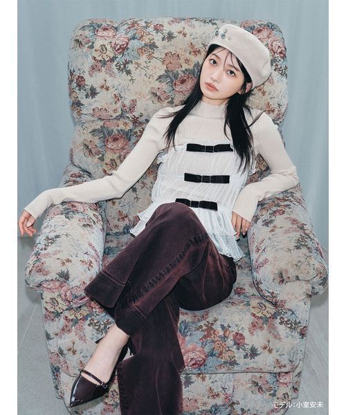 LILY BROWN（リリーブラウン） 帽子 ベレー帽 「L.B CANDY STOCK