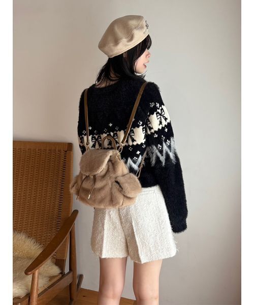 ❤タリ❤dopタンバリン ❦ベレー帽❦ LILY BROWN（リリーブラウン） 帽子 ベレー帽 「L.B CANDY STOCK