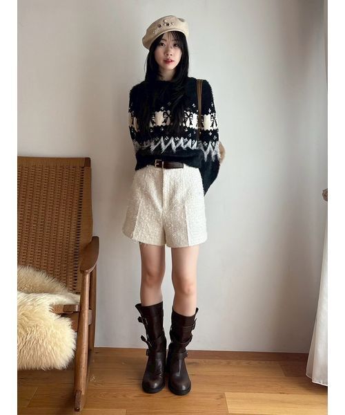 tailor`s bear スカート＆ベレー帽 LILY BROWN（リリーブラウン） 帽子 ベレー帽 「L.B CANDY STOCK