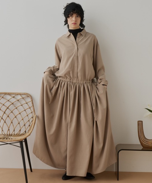 Libra Cue（リブラ キュー） ワンピース ブラウジングロングワンピース