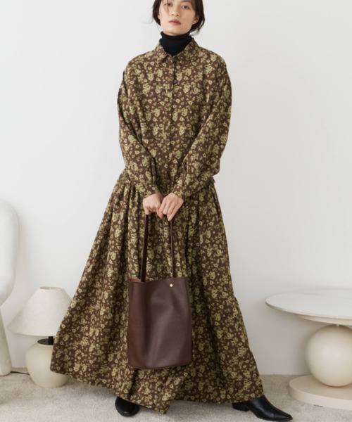 Libra Cue（リブラ キュー） ワンピース ブラウジングロングワンピース