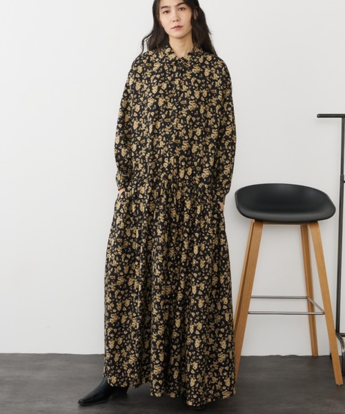 Libra Cue（リブラ キュー） ワンピース ブラウジングロングワンピース