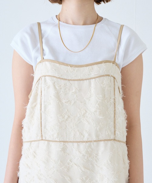 「LAVEANGE」 キャミソールワンピース 4L ブラック レディース_画像2