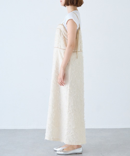 「LAVEANGE」 キャミソールワンピース 4L ブラック レディース_画像5