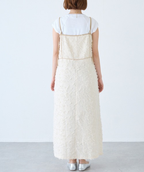 「LAVEANGE」 キャミソールワンピース 4L ブラック レディース_画像6