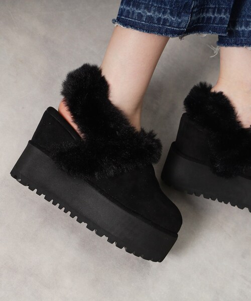 「ESPERANZA」 フラットサンダル L ブラック レディース_画像3