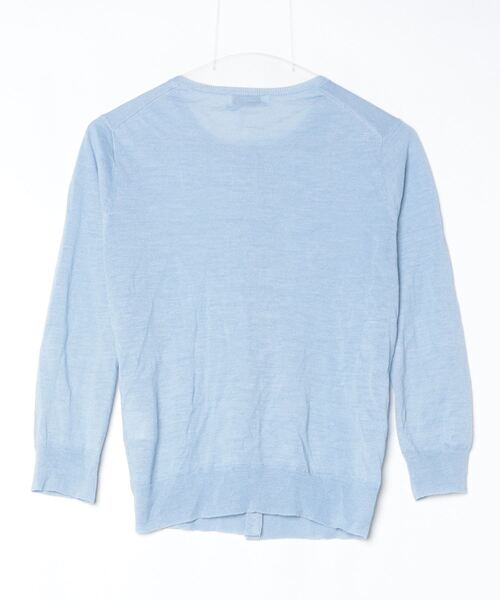 「human woman」 ニットカーディガン MEDIUM ブルー レディースの画像