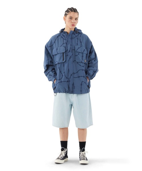 「HUF」 デニムハーフパンツ 34inch ブラック系その他 メンズの画像